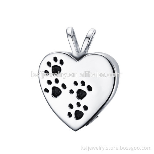 Stainless Steel Make Pet Ash Jewelry Heart Urn Pendant Necklace